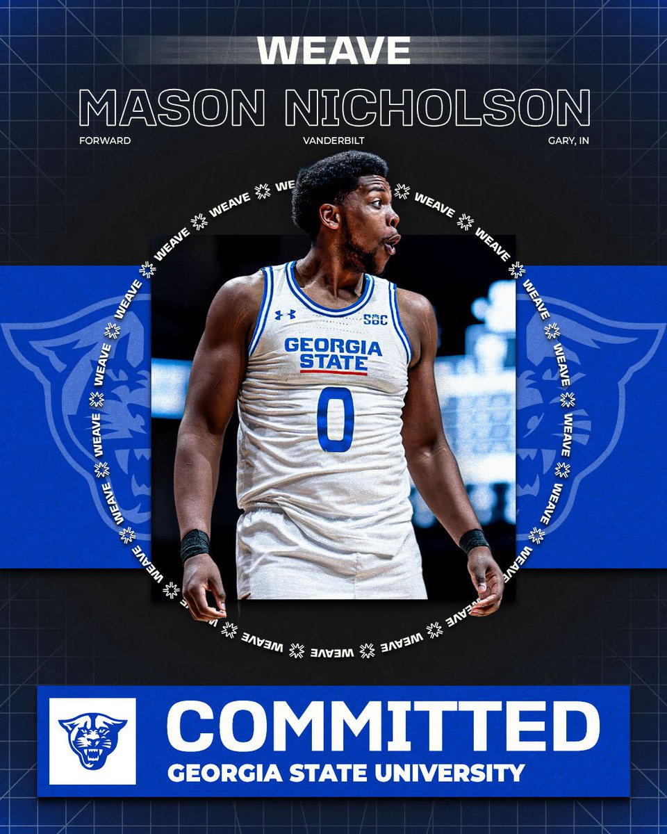 JoeTipton's tweet photo. Vanderbilt transfer forward Mason Nicholson has committed to Georgia State, agent @DanielPoneman of WEAVE told @On3.

The 6-9 senior was recently granted a waiver for an additional year of eligibility. He played sparingly for the Commodores this past season, but averaged 7.5 points and 7.4 rebounds per game during the 2024-25 season at Jacksonville State.

https://t.co/aJPsuifPwZ