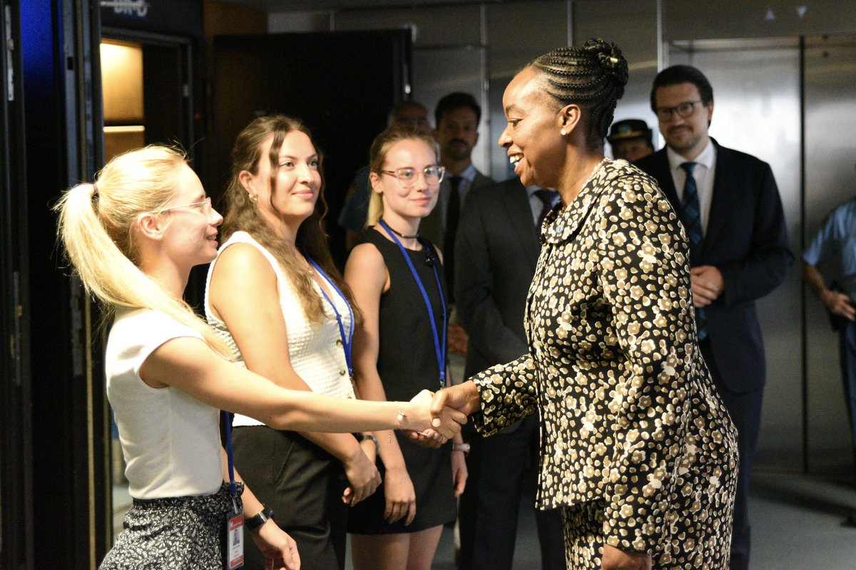 Monica_Juma_'s tweet photo. It was a real delight to welcome and address more than 170 students and young professionals from 35 countries at the #ModelUN conference at #UNVienna today.

The commitment of young people such as them, especially at this time, is an affirmation that a better future is not simply something we hope for; it is something already taking shape in the minds and ambitions of the younger generation.

That is why the Model United Nations is invaluable; it gives young people a space to understand diplomacy, listen to one another, and to forge solutions together to the challenges of today and tomorrow.
 
Grateful to the VICMUN, the UN Association for Austria, and @MFA_Austria for organizing this conference.