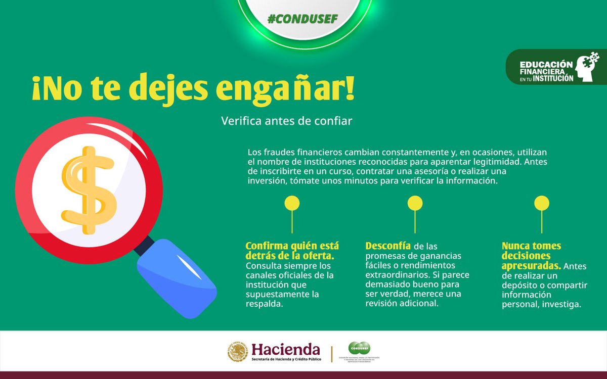 MasSofom's tweet photo. ¡No te dejes engañar! https://t.co/Kybffvr9SQ