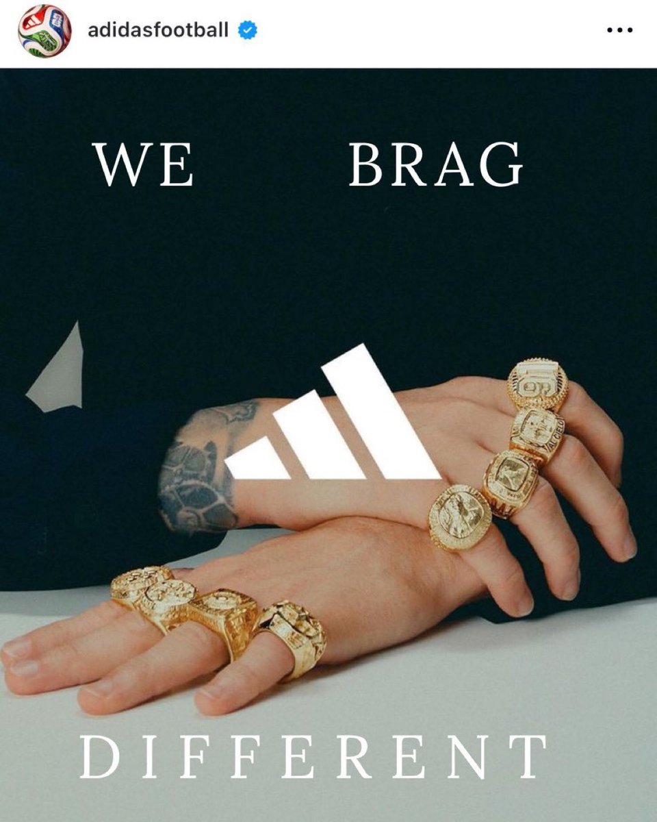 Shadygize's tweet photo. Same adidas who gave Messi 8 golden rings just to represent each Ballon D’ors😭💀 https://t.co/48AROdXRi2