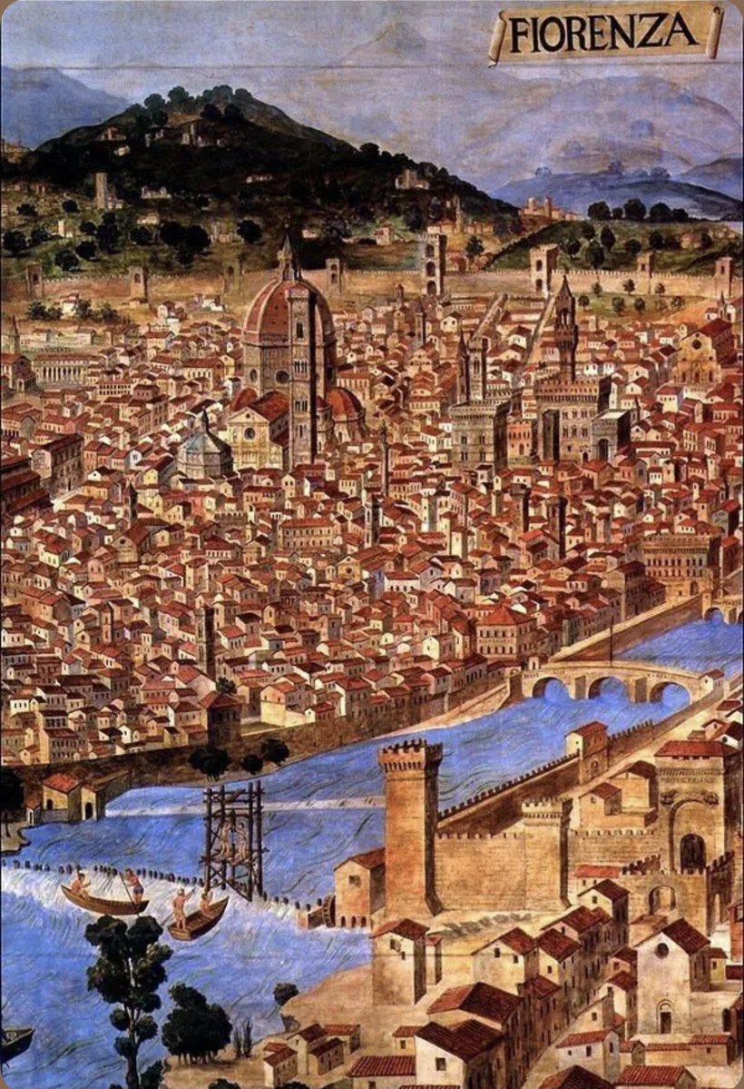 Argonaut1535's tweet photo. 🇮🇹Italian Warfare of the 15th Century is fascinating! Luca Landucci (1450-1516) was a Florentine citizen and apothecary who kept a diary documenting his observations & daily events during the conflicts between Lorenzo “the Magnificent”Medici of Florence against Pope Sixtus IV and The King of Naples, known as “The War of the Pazzi”. 

It’s a fascinating account from the perspective of a middle class citizen & non-soldier! Note how the Florentine citizens chose Lorenzo & Florence, even in defiance of the Pope and more powerful magnates; it is great insight into the mindset of Italian citizens, who valued independence above all.

Here are a few excerpts, beginning in 1478 through 1480

“July 13th – The King of Naples sent a herald to Florence, with the proclamation displayed, stamped with the arms of the king, and he went to the Signoria to declare war, being deputed to tell us that the king and the Holy Father were ready to oblige us in every way, if we sent away Lorenzo de Medici; to which the citizens would not agree; and so war began.”

“July 31st – Our men took much booty in the neighbourhood of Volterra.  He who seeks evil, finds it.  It was not very intelligent of them [the Sienese] to let themselves be drawn into making in their own territory, for they will suffer two-thirds of the damage, and we the rest; whilst the King of Naples and the Pope, who brought it about, will get off easily.”

“August 1st – The enemy took Lamole, and captured more than 100 persons, and also continued to bombard the Castellina.  The rule for our Italian soldiers seems to be this: You pillage there, and we will pillage here; and there is no need for us to approach too close one another. They often let a fort be bombarded for several days, without attempting to succour it.  We require to be taught by the northern soldiers how to make war.”

“August 15th – Messer Niccolo Vitellozzi was going about sacking certain forts of Citta di Castello, and burning men, women, and children, with every sort of cruelty.  After that, Messer Lorenzo of Citta di Castello burnt some of our fortresses in the district of Arezzo, and committed atrocities, burning people.  They were both cruel men.  Such generally come to a bad end.  Godly people, as we read in the Holy Scripture, never come to a bad end.”

“December 24th – And at this Christmas-time, what with terror of the war, the plague, and the papal excommunication, the citizens were in sorry plight.  They lived in dread, and no one had any heart to work.  The poor creatures could not procure any silk or wool, or only very little, so that all classes suffered.”
 
1479-
“April 12th – There was a skirmish outside Pisa between our Capitano and Signor Roberto, and a good number were slain.  And it was said that our Capitano had no wish to vanquish the enemy, and therefore did not do his duty; this was the unanimous opinion of the people.”

April 18th – “At this time Count Carlo came to Florence, and was appointed a Capitano, and two separate camps were formed, he going into the Perugian territory and defeating the papal troops, which departed utterly routed.  And after this the ducal forces could have been broken up; but through the fault of our Capitano, the Duke of Ferrara, and through dissensions amongst the citizens, no action was taken, or else the enemy would certainly have been conquered.  The Duke of Calabria pitched his camp before Colle.  People continually deceive us, and we cannot be victorious, as God punishes us for our sins. [At this time, Luca Landucci and his family leave Florence for his villa at Dicomano, and there are no further entries in the dairy until November].

1480-The End of the War

“January 20th – It seemed doubtful whether the peace would not come to anything.
March 16th – The ratification of the peace arrived in the night, about 7 [3 am].  There were great rejoicings, with bonfires and ringing of bells.”