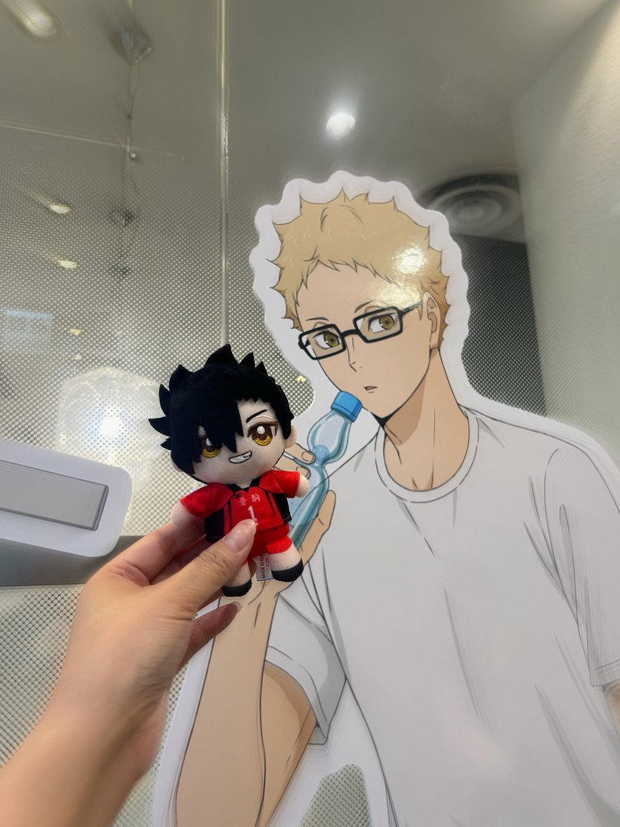 krhn187's tweet photo. 黒尾さんにもツッキー見せてあげた（🫶🏻︎'-'） https://t.co/X1Da4xvBRl