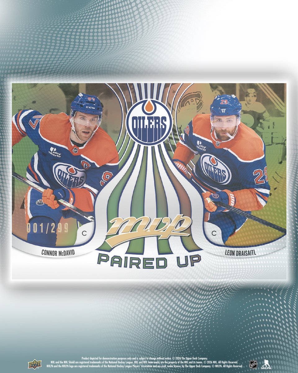 UpperDeckSports's tweet photo. 2026-27 MVP Hockey is almost here! 🏒 

Get a preview of the first trading card set of the 2026-27 NHL Season! Arriving August 5th to your local hobby shop. #CollectTheBest https://t.co/FKzCu2mSvF