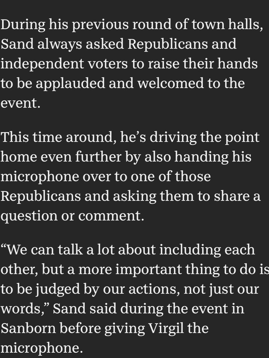RobSandIA's tweet photo. How often do you see folks in politics giving up the microphone to actually listen? Not often. 

Come to one of my town halls, and you'll see it a lot. https://t.co/wcfjsN940C