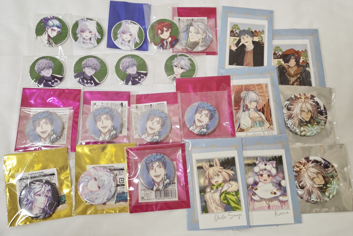WArctic3189's tweet photo. 交換 fgo フェス fes 2026 缶バッジ ポートレイトコレクション
譲)画像のもの
求)全部はモルガン／バーヴァン・シーのみ交換可です。2枚目はカレン／ネロ／北斎と交換可です

取引は8/5まで都内手渡し可能です
池袋周辺が便利ですが、ご希望の場所があればお知らせください。よろしくお願いいたします https://t.co/bvQRYwzF9x