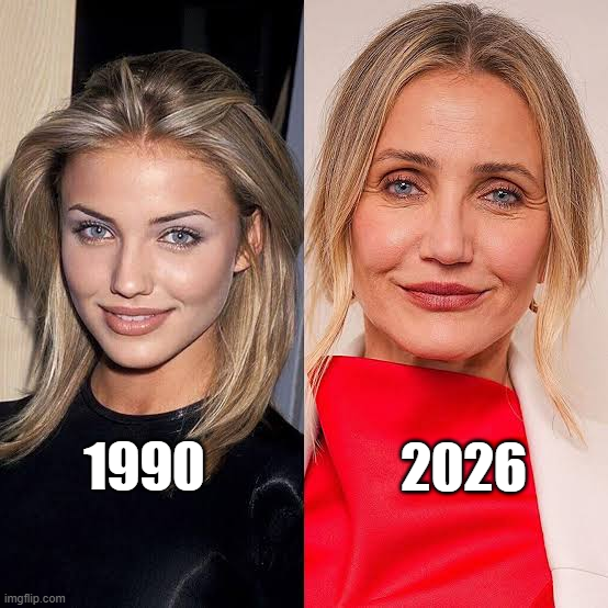 naiivememe's tweet photo. "I rather see my face aging than a face that doesn’t belong to me."  - Cameron Diaz https://t.co/D4Mx8yJWPE