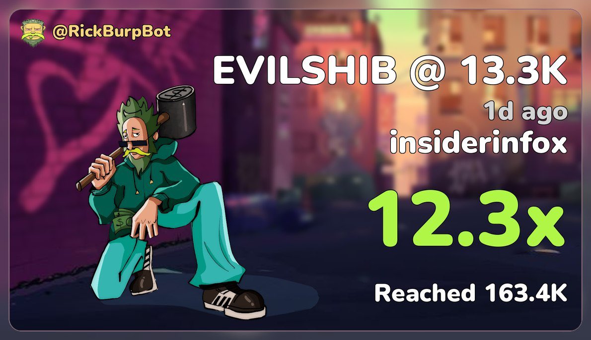 99alphadegen's tweet photo. Private had $EVILSHIB at 13.3k market cap.

12.3x.

The cost is 0.5 sol / 15 days.

What to expect ?

 - Insider information on all of our projects.
- 15-30k entries

To subscribe, use the following telegram bot : https://t.co/L8ZMhNbMvn https://t.co/eKxnPnHQJ6