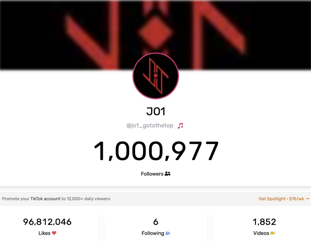 yuka_hk6kies's tweet photo. @official_jo1 TikTok公式アカウントフォロワー数 100万達成🎊
(チャンネル開設日:2020年8月2日)
@official_jo1 #JO1
#JO1_ANIMAL #JO1_WHATCHADOIN
#JO1_Stats #JO1_Milestone
https://t.co/bYBKhOYFdX https://t.co/zUsPel7gm1