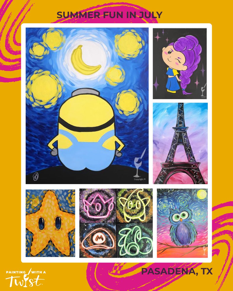 FitNiess's tweet photo. Last week of summer fun! 🎨✨ Join Twist Kids for this week's exciting studio activities. Who's ready to create? #SummerVibes #KidsArt https://t.co/4MqU3iOjXE