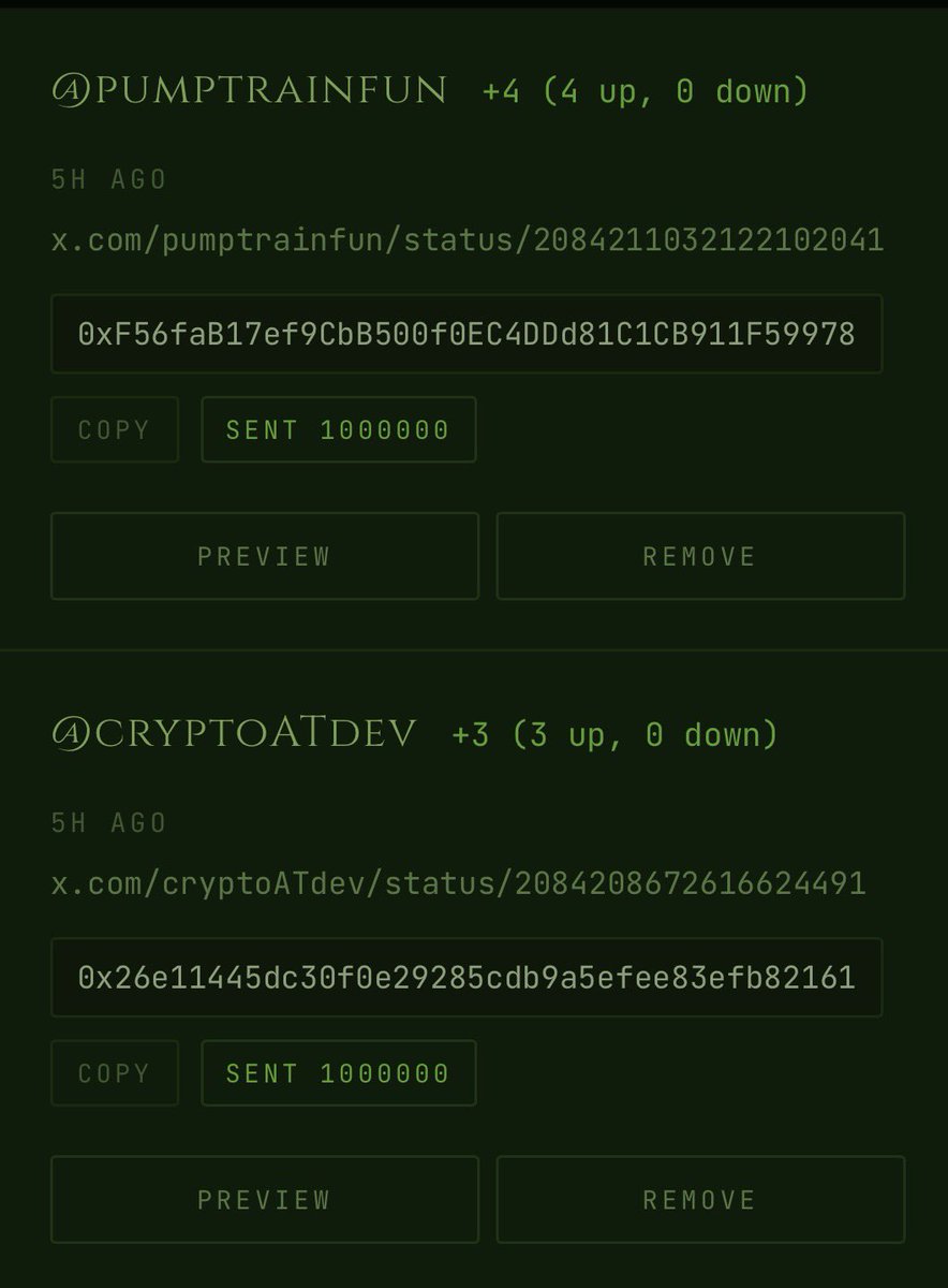 IPonRH's tweet photo. 2M $IP has been sent out to people who have posted $IP! 

Infinite Potential begins within the community. 

Congrats @pumptrainfun and @cryptoATdev ! https://t.co/3gqck0wgqX