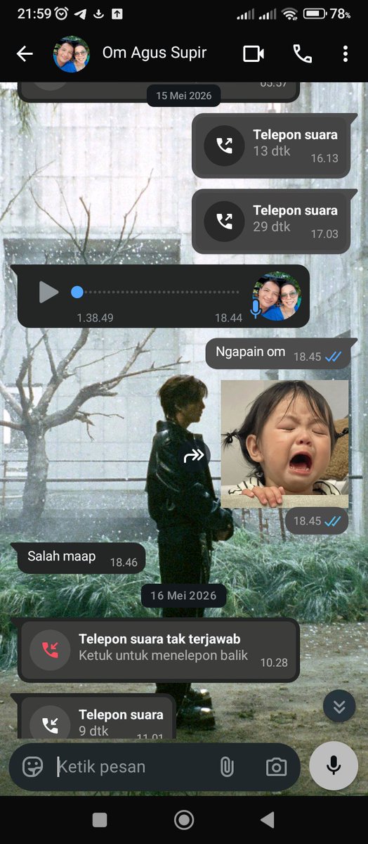 slaiolai02's tweet photo. @zeokatt Supirnya bos aku sampe sejam setengah isinya suara angin doang pas orngnya naik motor😭😭😭😭😭 https://t.co/dqmU9oMOSJ