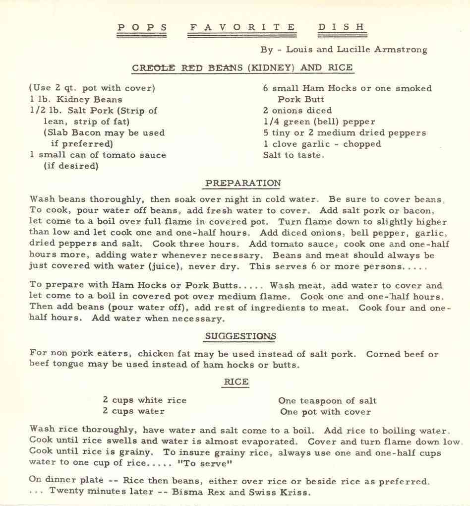 CamelliaBeans's tweet photo. The greatest trumpet player who ever lived was also a red beans man through and through. 🫘🎺 On the eve of Louis Armstrong's birthday, we’re celebrating with his very own Creole Red Beans and Rice recipe! 🥳 #RedBeanMonday #RedBeansDoneRight

https://t.co/kmRtcsPVIH https://t.co/FlJHASZUyF