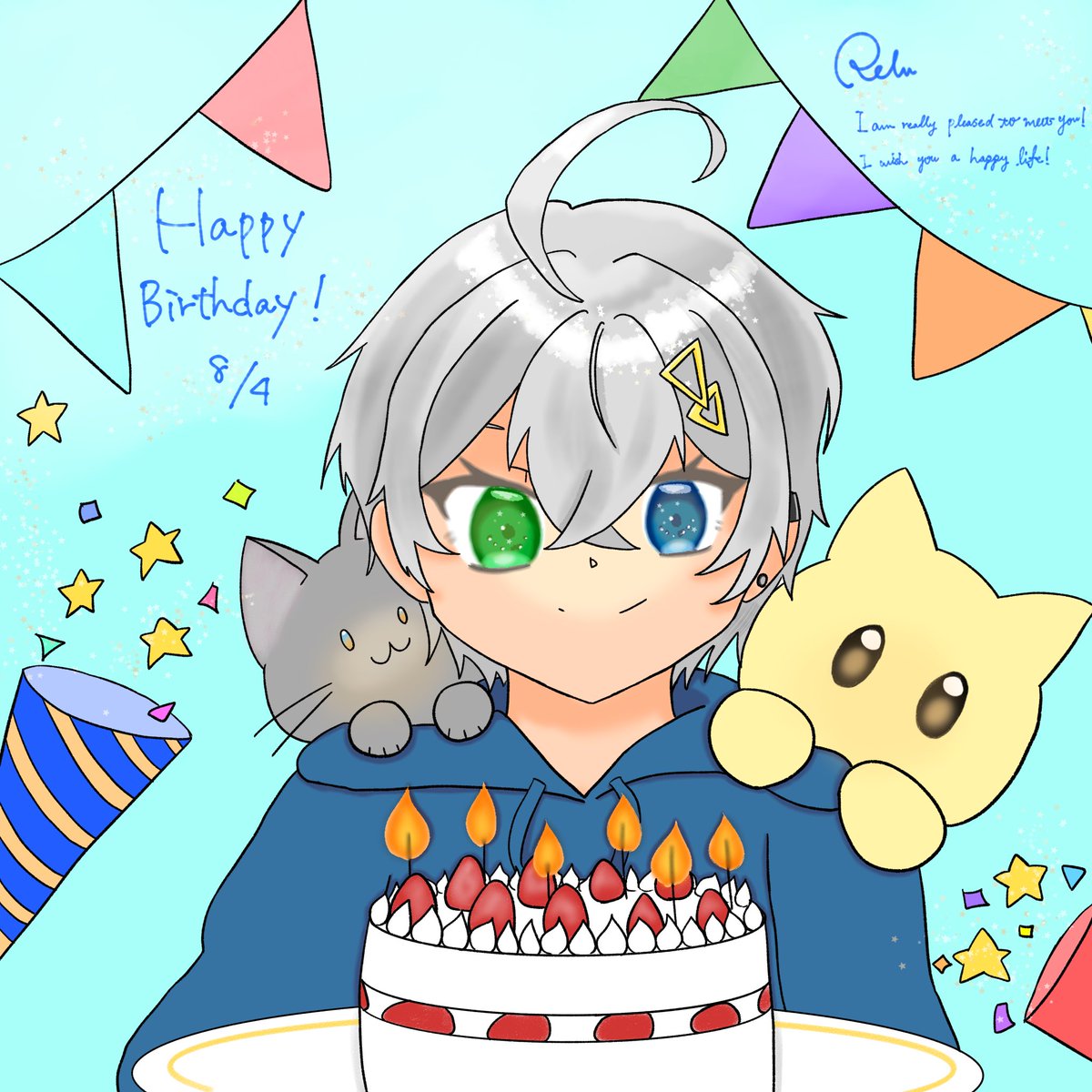 Lulu_cats08's tweet photo. #れるくんあのね
お誕生日おめでとう！ ！
元気に楽しくすごしてね💫💫 https://t.co/13YTAXgRwS