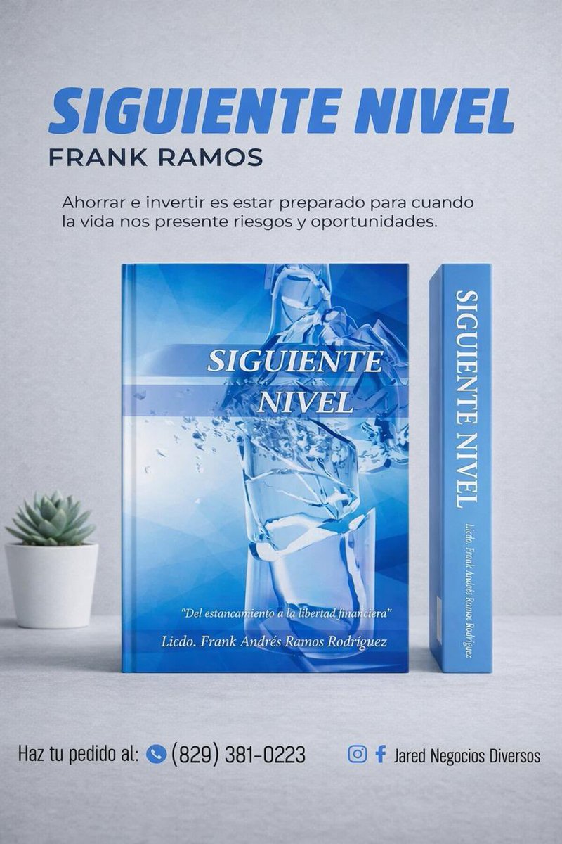 frankramosrd's tweet photo. El libro Siguiente Nivel está dedicado a cada persona que sufre un estancamiento espiritual, laboral y financiero. Gracias a ustedes escribí esas letras, con el objetivo de que Dios les muestre el camino de la verdadera libertad, el cual me mostró a mí.

829-381-0223 📲 https://t.co/ZqVDvjyyT9