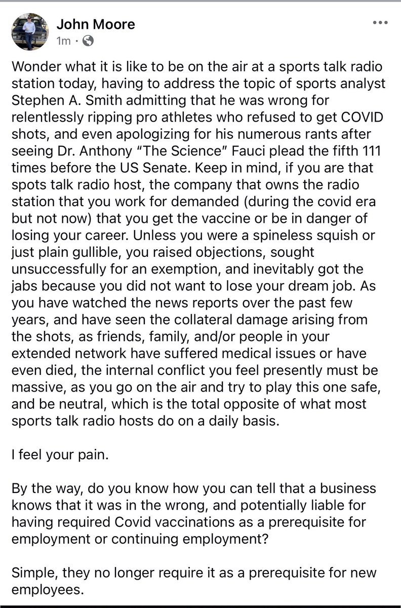 BigJohnRadio's tweet photo. Boom. #Radio #Sports #Talk #StephenASmith #CovidRegime #Covid #Novak #Kyrie https://t.co/bTfU5R7ohP