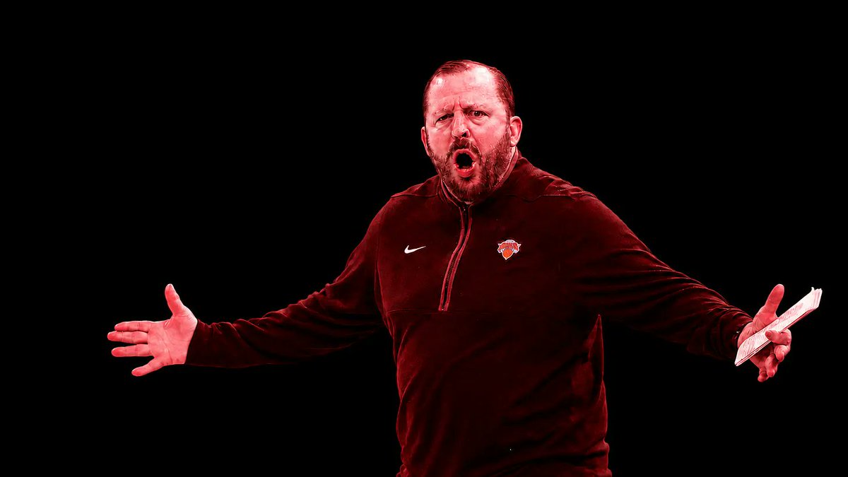 _leeescobedo's tweet photo. Hot take that isn't a take: the Knicks HAD to fire Tom Thibodeau to win a title.

If Leon Rose doesn't fire Tom Thibodeau, the Knicks lose in the FIRST ROUND, and there's no 2026 championship.

Here are 5 reasons Thibs loses to the Hawks in Round 1. 
👇👇👇 https://t.co/JfME1B6s8C