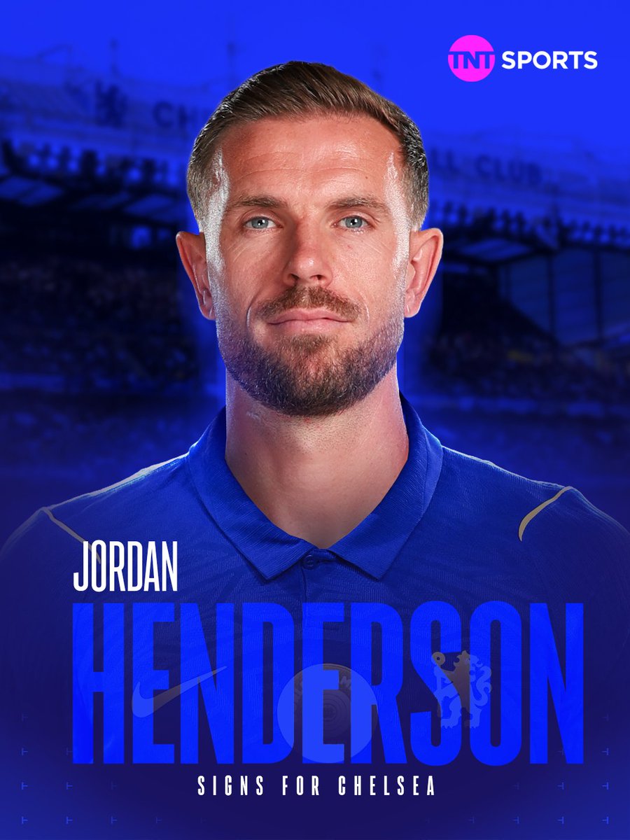 footballontnt's tweet photo. Chelsea have officially confirmed the signing of Jordan Henderson on a two-year deal ✍️ https://t.co/DQE4BJKaes