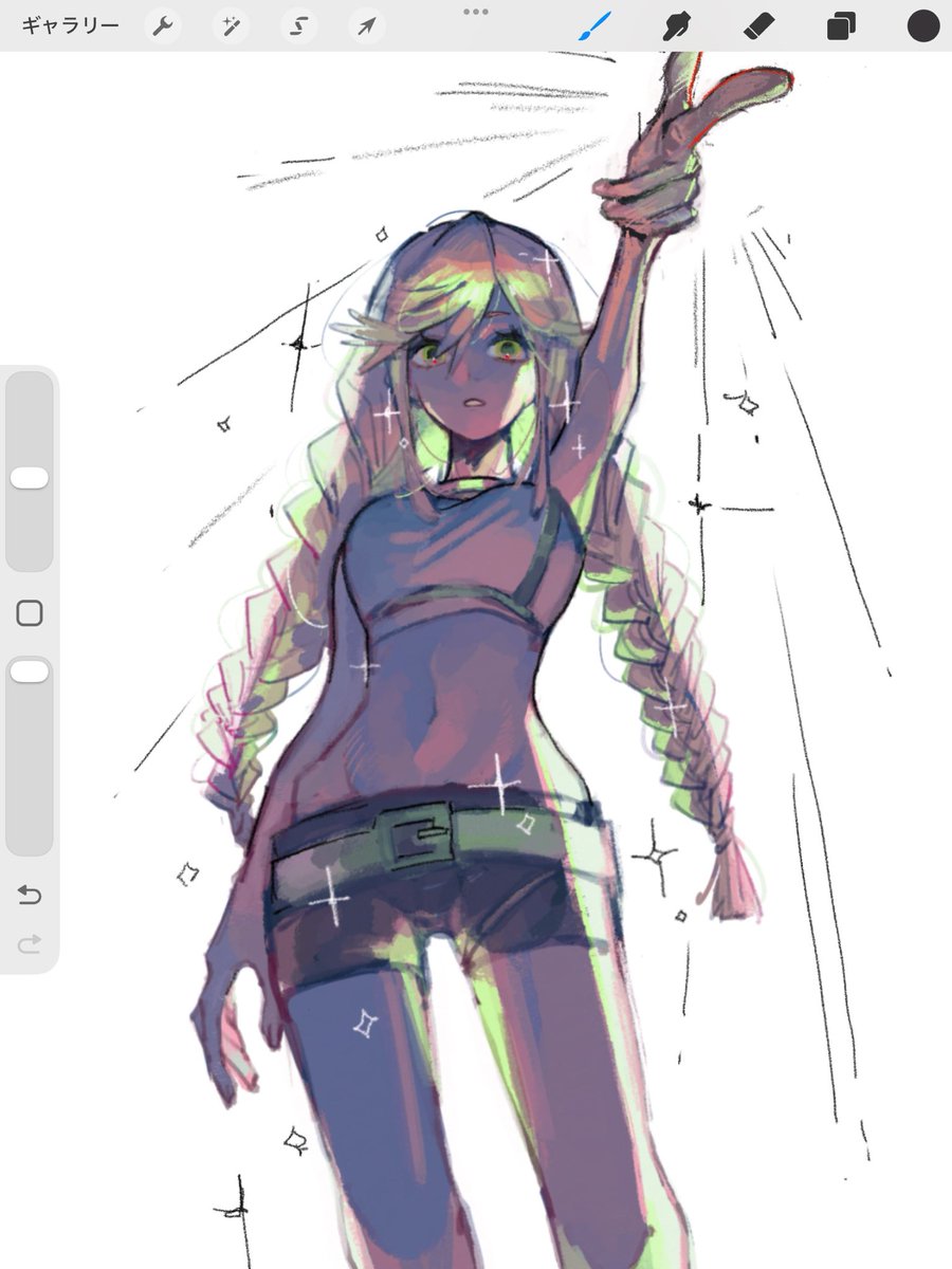 fukukoma_'s tweet photo. 前に描いたリヨウを加筆する遊び https://t.co/sTsmKBppkf