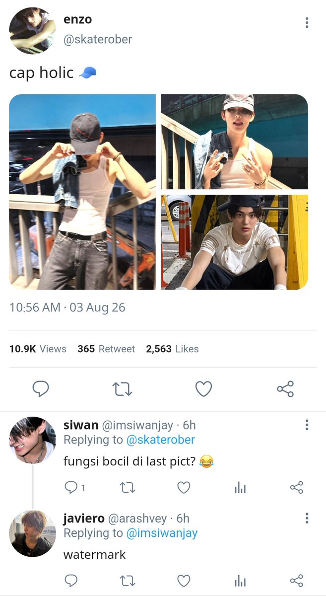 izzamouche's tweet photo. #hyeonkeon few tweets au
— Enzo Kiel universe

another day another enzo ngajak kiel hang out w tongkrongannya yang oke itu https://t.co/1qDLExTNEb