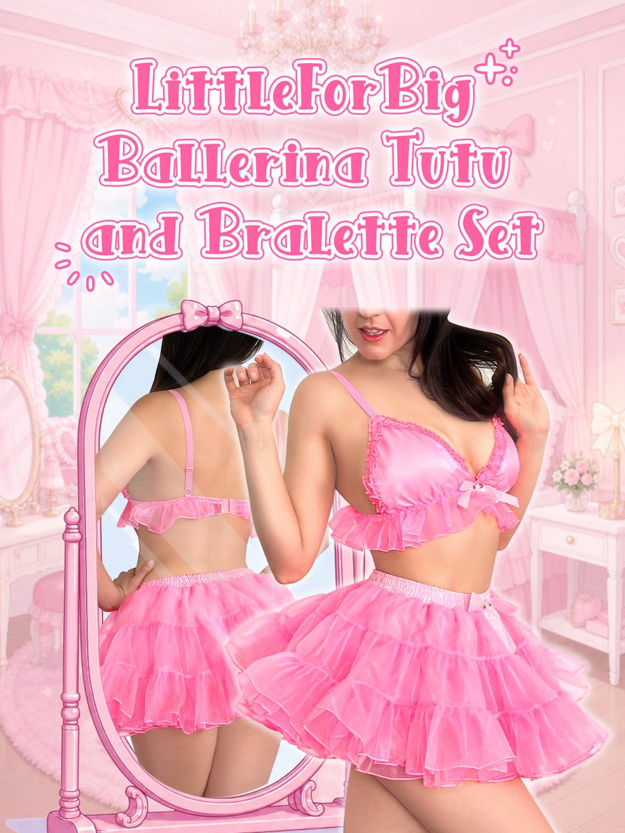 LittleforBig's tweet photo. 💝 LittleForBig Ballerina Tutu Bralette Set💝 released on https://t.co/RKDJgCusEr, https://t.co/gNDYW1suvp, & Amazon 💝 Search “LittleForBig Ballerina Tutu Bralette Set” to find💝
#abdl #abdlgirl #abdlbabygirl #diaperfetish #diapergirl
#littleforbig #sissyslut #sissyboy #sissyhupno #sissyslave #sissylove #sissytraining #sissyboi #sissylife #sissycrossdresser #sissytransformation #sissymaid  #sissydress