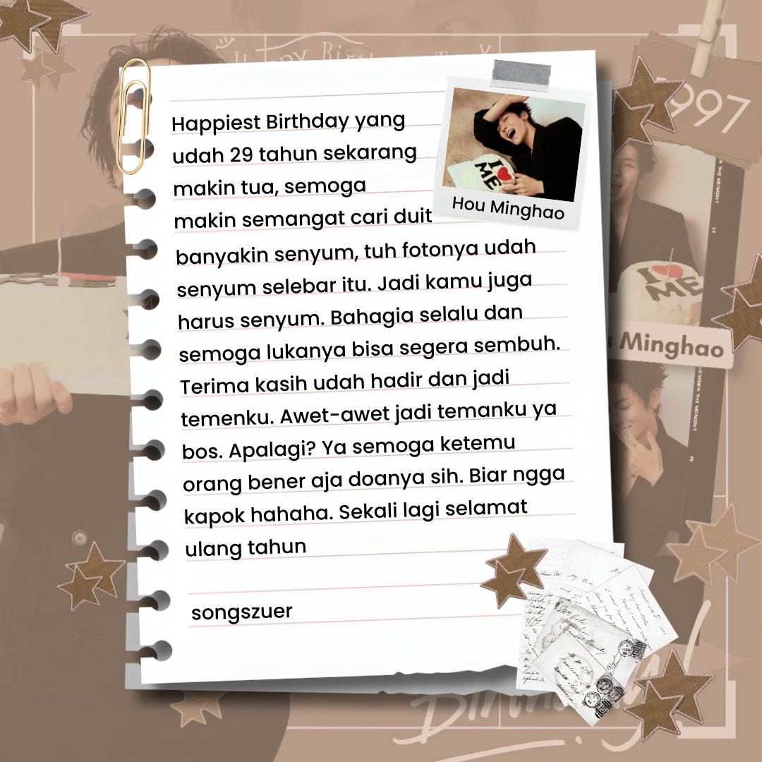songszuer's tweet photo. @houmnghao happiest birthday buat gege satu ini, semoga bahagia selalu aja sih kataku mah 🤭 https://t.co/ki0lR4eaOE