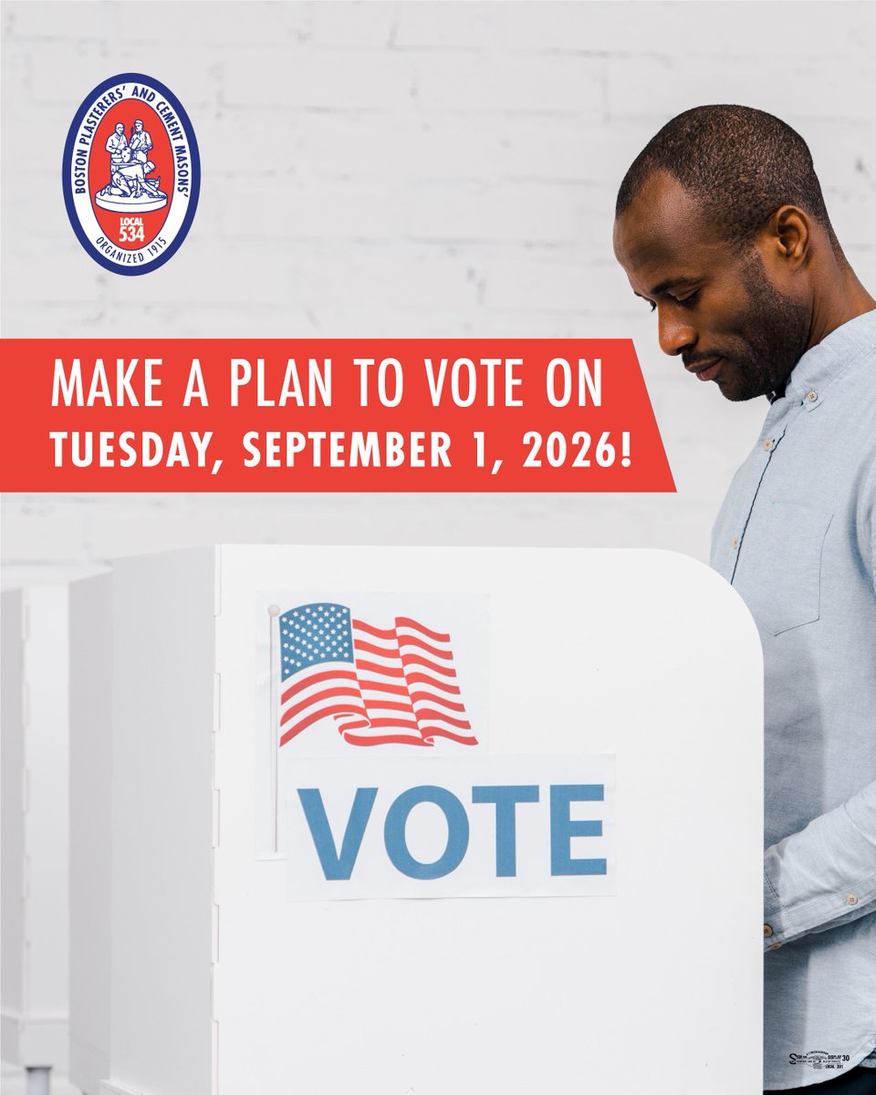 bostonlocal534's tweet photo. Make a plan to vote in the upcoming primary elections on Tuesday, September 1!

📋 Register to vote on time.
🗳️ Make a plan to get to the polls or utilize the Vote by Mail option.
📢 Spread the word to your friends and family.

Visit https://t.co/xtNMT7eIIV for more information. https://t.co/TE6kyxNOdD