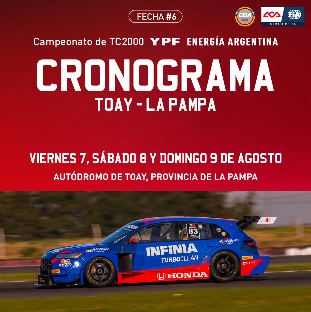 SuperTC2000's tweet photo. Cronograma fecha 6 🫡

Nota completa
https://t.co/CW0hxki8Mr https://t.co/yWfQ84QUr6