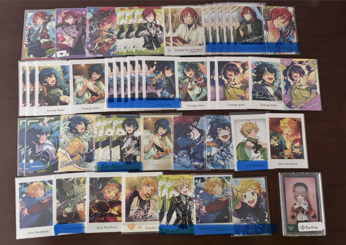 9m0to's tweet photo. あんスタ 交換/譲渡
ぱしゃっつ ぱしゃこれ

譲✿夏目 つむぎ 宙 司 泉 レオ 凛月 嵐 斑 エス カンナ ライカ https://t.co/gw9csMX0hP