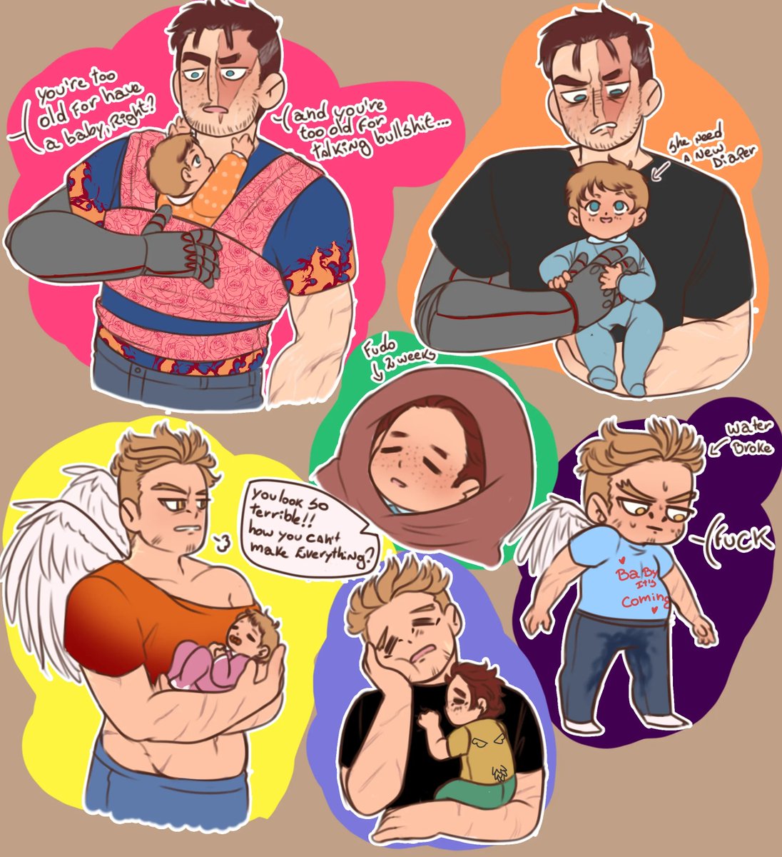 Mag_Lu4n's tweet photo. Old #EnHo sketches bcs i can

I miss SO much draw abt them and their kids 😔✨

 #ホ炎 #endhawks #endehawks https://t.co/b9gVy5zEw2