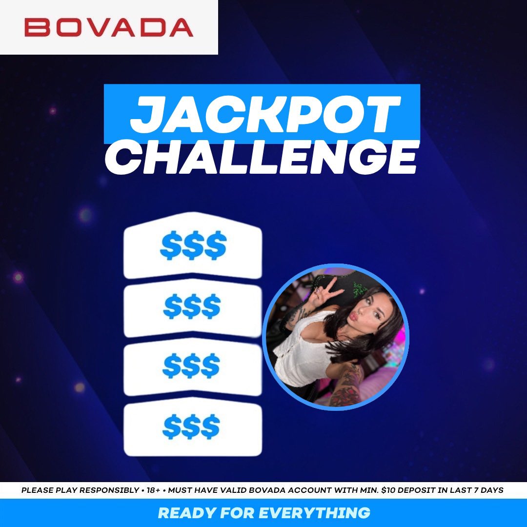 Bovada_Casino's tweet photo. We’ll be unlocking bonus giveaways live on X from 4-7PM ET with @YourFavAllieCat for our Streamer Jackpot Challenge! 🙌

Each tier of viewers we achieve on the stream = more giveaways unlocked! 

Terms: https://t.co/4s9YykymsW https://t.co/QLJpYcUTC1