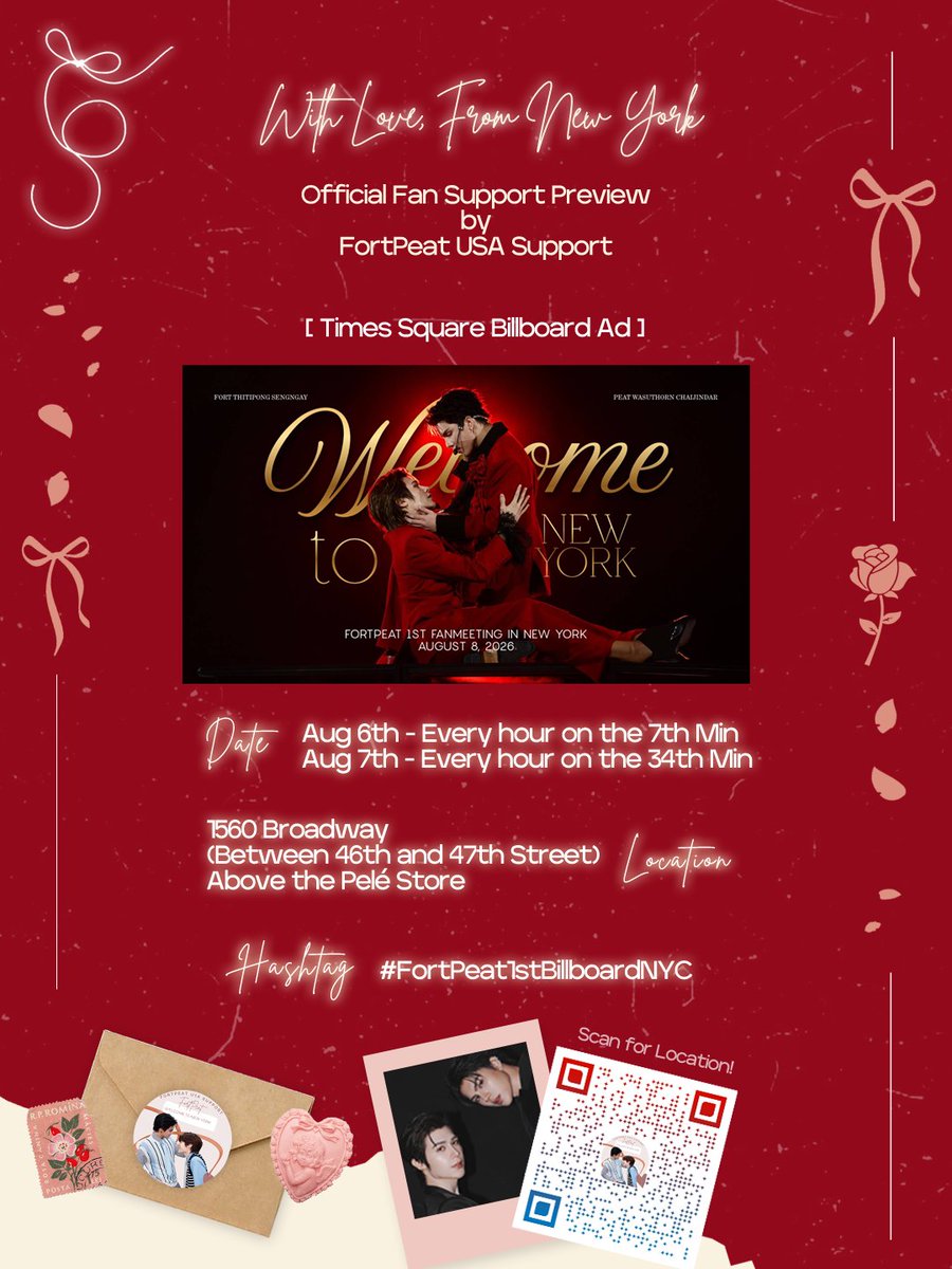 darlingpeatwasu's tweet photo. Official Fan Support Preview for
#FortPeatNYCFanmeet

Thank you to everyone for making FortPeat’s first visit to USA so special. 

Detailed Previews for each project will be posted daily. 

We hope all #BabyFeat enjoy the event.

#YesterdayFanmeetNYC #FortPeat #Peatwasu #FortFTS https://t.co/xFdvVBeZCy