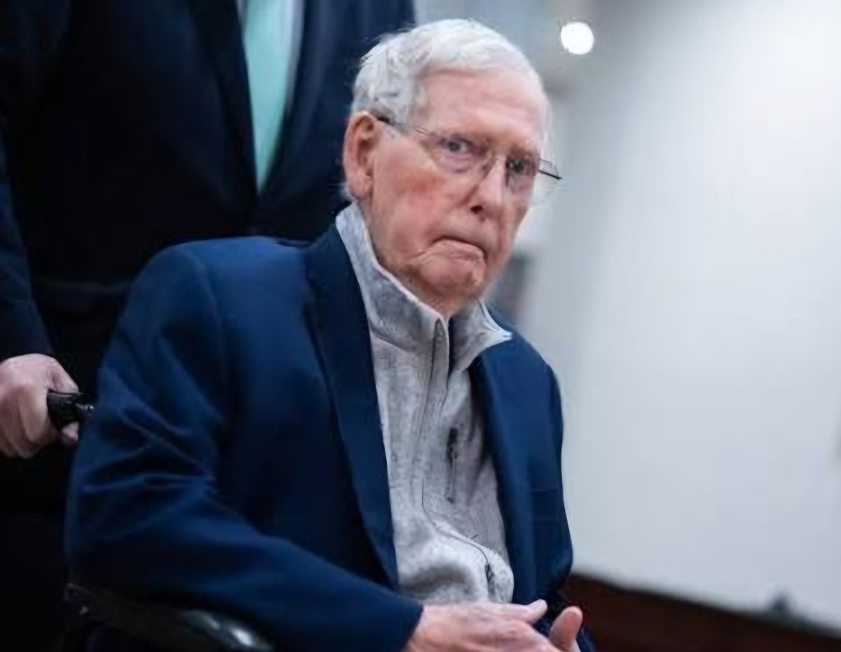 Realdcdraino0's tweet photo. This week we'll be told that Mitch McConnell, who hasn't been seen or heard from in 50 days, has suddenly passed, now that Kentucky's special election deadline has passed! https://t.co/q8SlradyGw