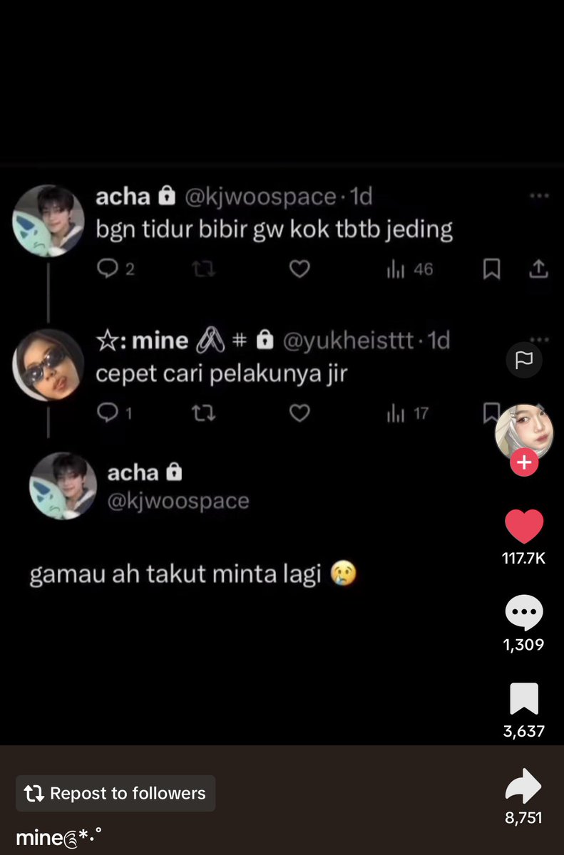 skipberat's tweet photo. Tl twitter gw garing bgt buka reply interaksi template trs gw mikir pada kemanasi orang2 lucu TERNYATA LU SEMUA PADA GEMBOKAN YA 😭😭 woi buka gak gembok lo pada https://t.co/6jcoSIMnpc