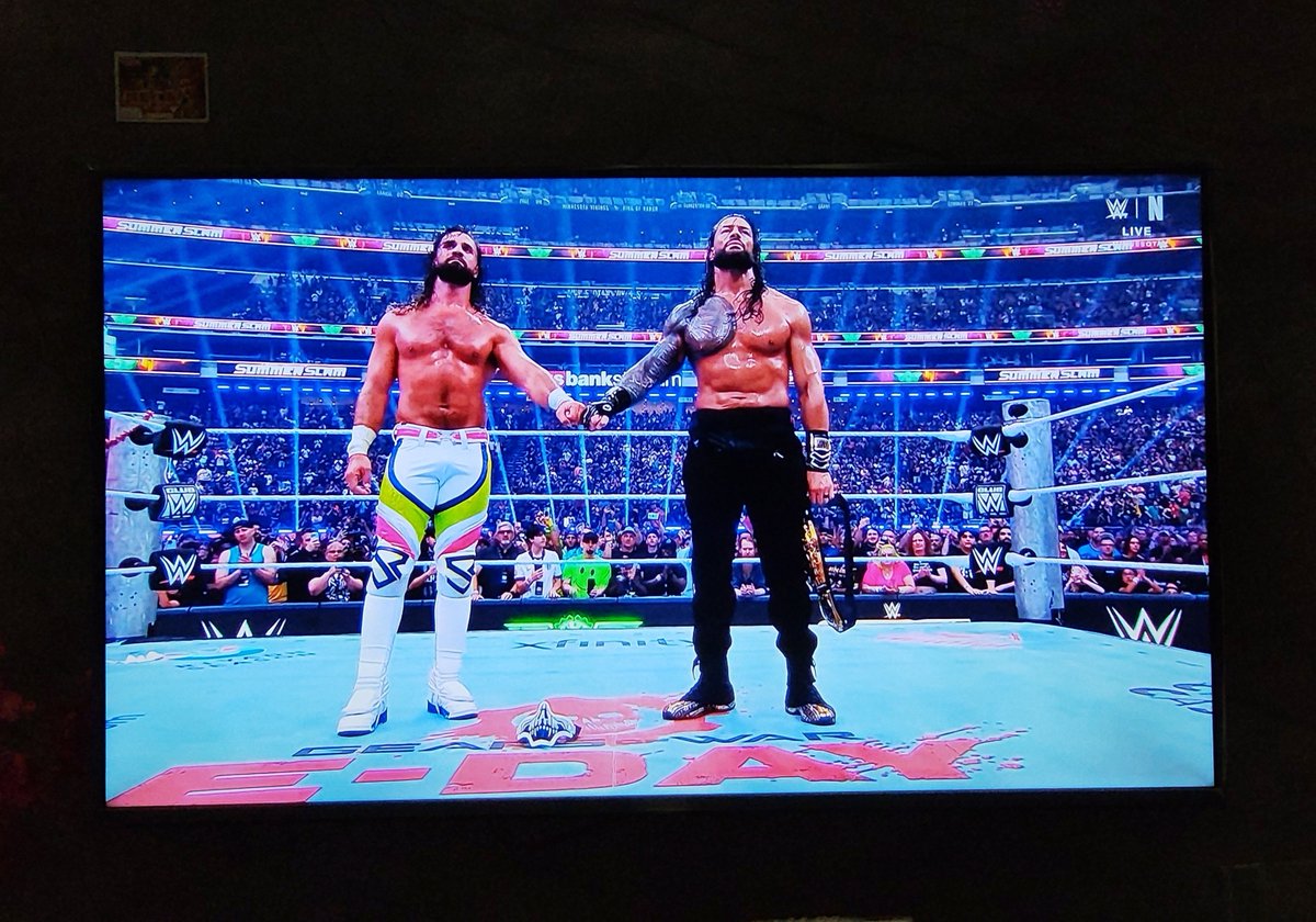 Zero_Jot's tweet photo. This is Awesome 💯 

Roman and Seth 

They Never miss 
 
Loved every moment of the match 

If i were to remove this match from 2 nights of SummerSlam then this year SummerSlam would be a disaster

With this match SummerSlam 2026
8.2/10

Without this match
5.9/10

Thanks shield ♡ https://t.co/WFAYB72tkn
