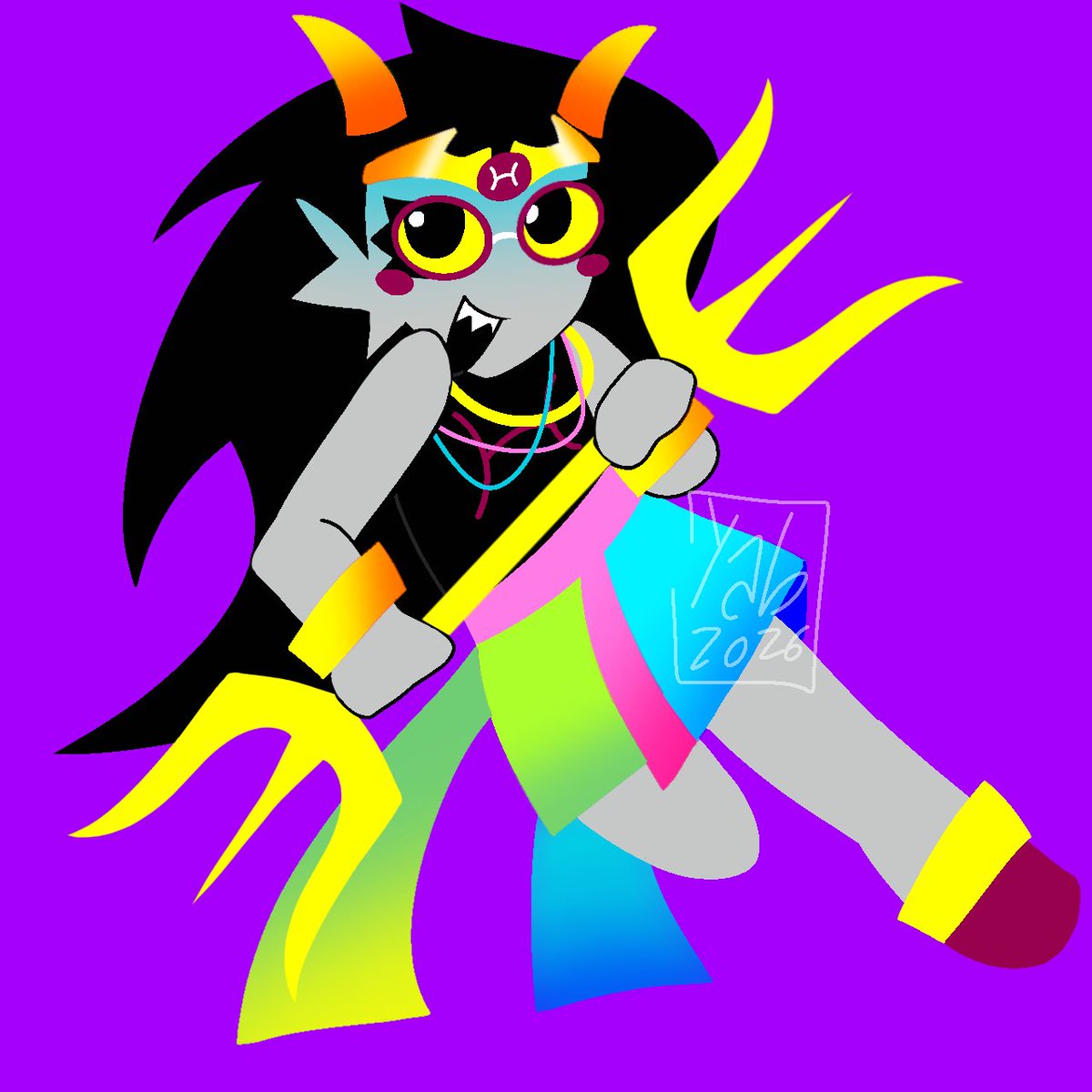 yuk7zy77's tweet photo. hiiiii :b i decided to draw a feferi like a promised! #homestuck https://t.co/X2Nt9Jd5KN