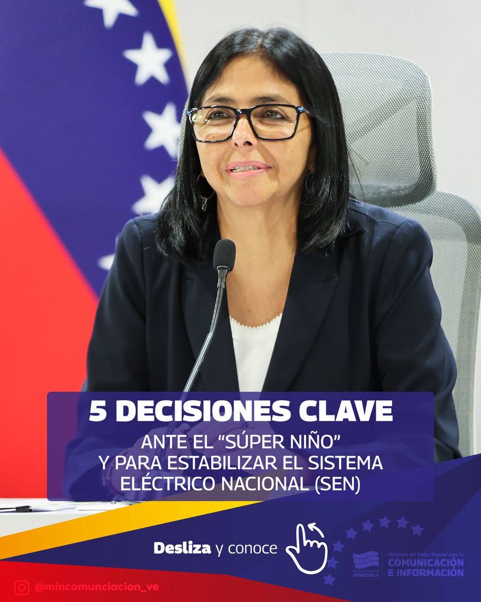 fonacit_ve's tweet photo. #EnClaves | La Presidenta (E) Delcy Rodríguez informó las acciones a tomar para la recuperación del Sistema Eléctrico Nacional tras el doble terremoto. 1/2 https://t.co/N8hAyzPzKS