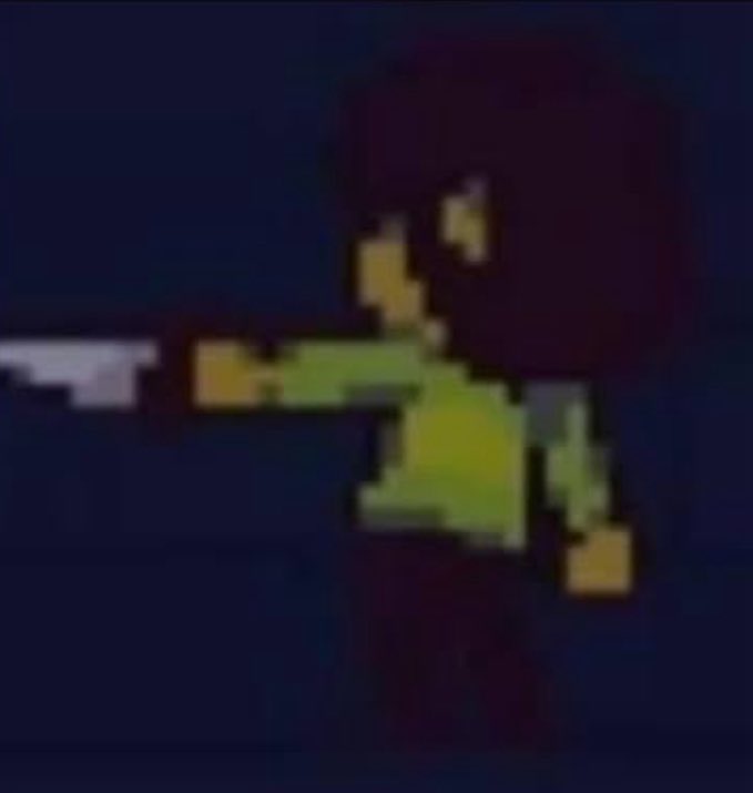THESHORESMIRAGE's tweet photo. #deltarune Kris' Knife is becoming a Black Knife. It has deteriorated heavily. From shiny and prestine pre-TV World to gross and nasty by Chapter 5, BEFORE Flower King. This confirms Kris DIDN'T make the Card Kingdom / Castle Town. https://t.co/0deDa7tV0t