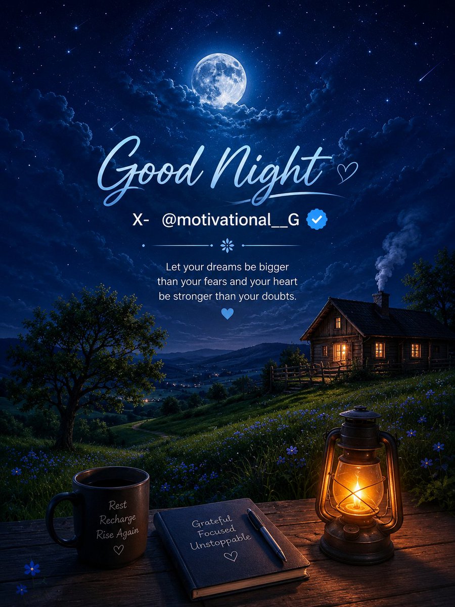 Motivational__G's tweet photo. GN X CREATORS!

No matter how today unfolded, tonight is your chance to rest, reset, and prepare for a brighter tomorrow. https://t.co/GWzcWwpGkv
