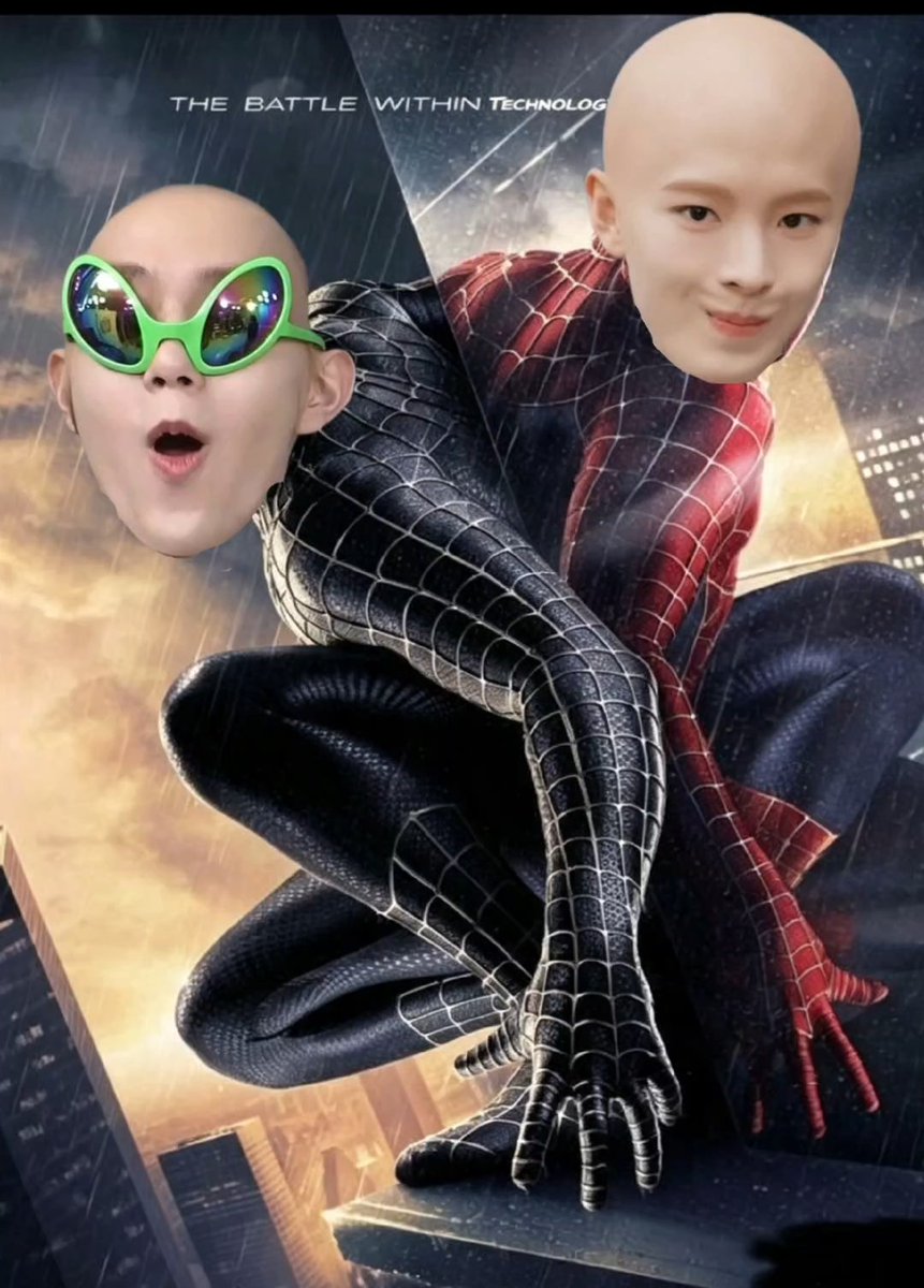 woozenniee's tweet photo. 💚lil spiderman ryo, happy birthday 🎂🦭

🌳woah...
🌳i found you, my spiderman...

"the battle within technology"😭😂 https://t.co/kbigNSjdtn