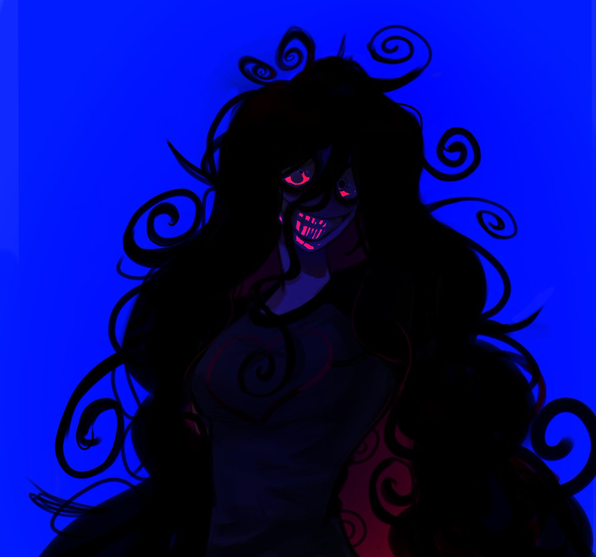 GomY77_8hiii's tweet photo. Estaba jugando con los colores de este dibujo y salió así https://t.co/qzAEm2D9mP