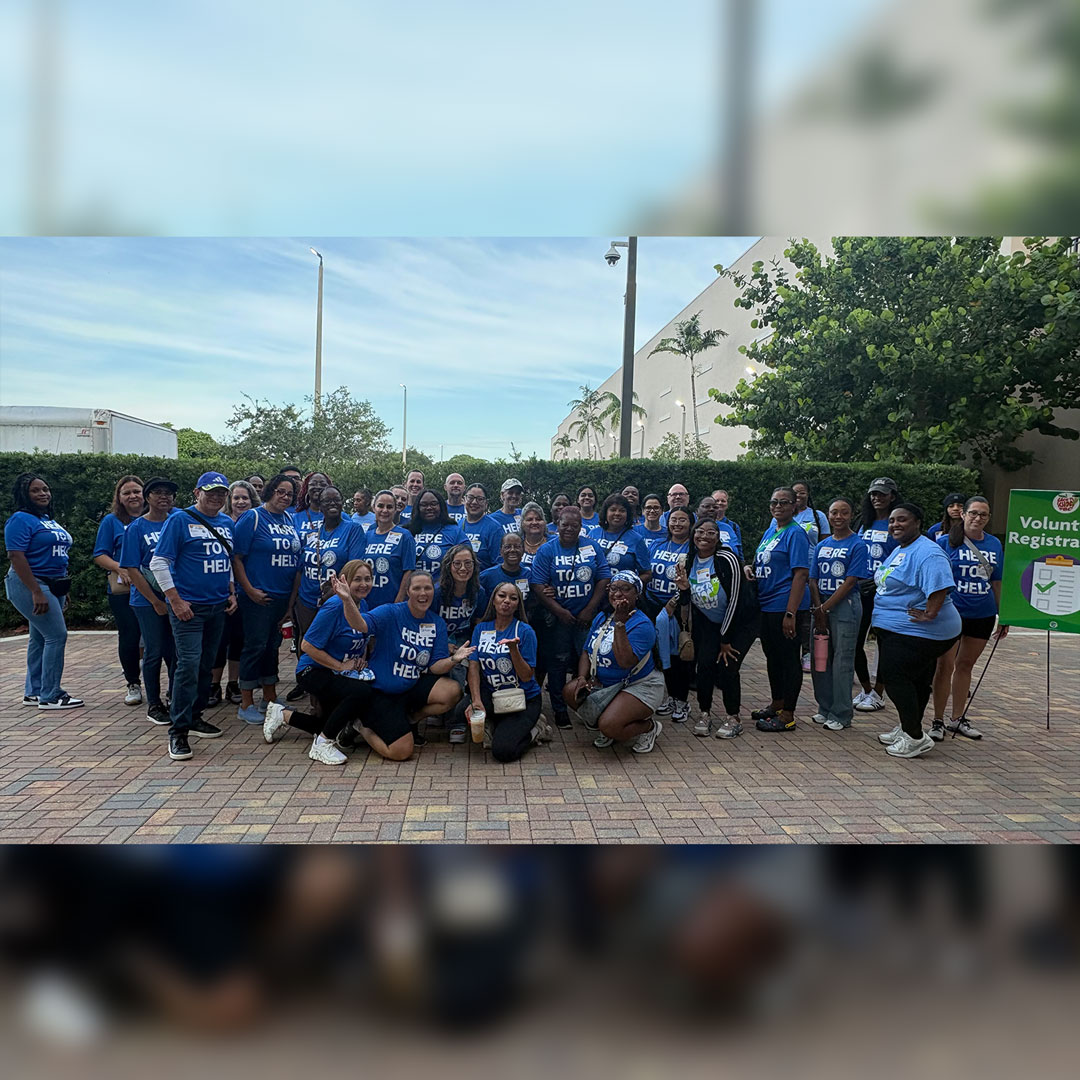ClerkPBC's tweet photo. Building brighter futures together! Clerk team members spent their Saturday volunteering with Back-to-School Bash 2026 at the @PBConventionCtr helping students pick up school essentials, connect with local services and empowering them for a confident start to the new school year. https://t.co/RV2GJVJnPi