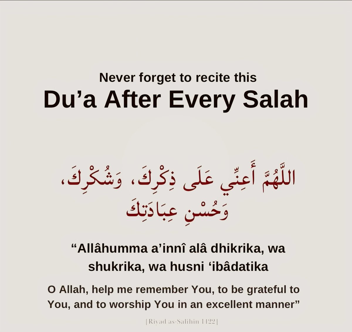 QuddusRsa's tweet photo. Never forget to recite this Du'a After Every Salah.! ✨️🫶☝🏻 https://t.co/vOk6rb7NOV