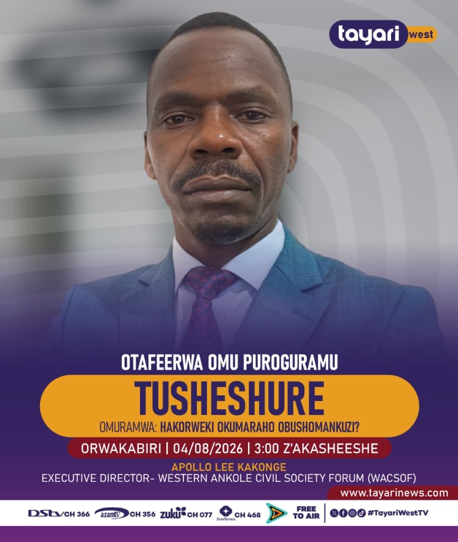 TayariWestTV's tweet photo. .@kakongea, the Executive Director of @WACSOF, will be hosted in #Tusheshure program tomorrow at 9am to discuss the fight against corruption. Don't miss!
 #TayariWestUpdates https://t.co/MuwEZfoPNs