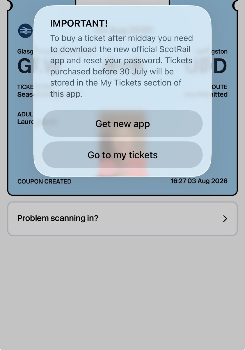 acannotbearsed's tweet photo. “use our new app ONLY” *new app doesn’t work*
“ok use the old app whilst we fix the new app” *old app doesn’t work now* 

@ScotRail can’t view my season ticket in the old app, can’t view it in the new one ? https://t.co/ingkqDTIRk