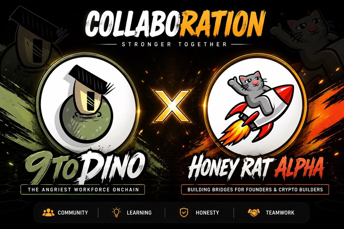 HoneyRatDAO's tweet photo. We are excited to announce our collaboration with @9toDino 
 9toDinos Mint Details Are Here!  
The workforce is almost ready to clock in. 
Supply: 5,555 Dinos 
Mint Price: 0.001 ETH per
Dino Mint Date: August 10 4PM UTC 
Launchpad: @opensea

Pls i need it urgently https://t.co/JMyRMTyfLn
