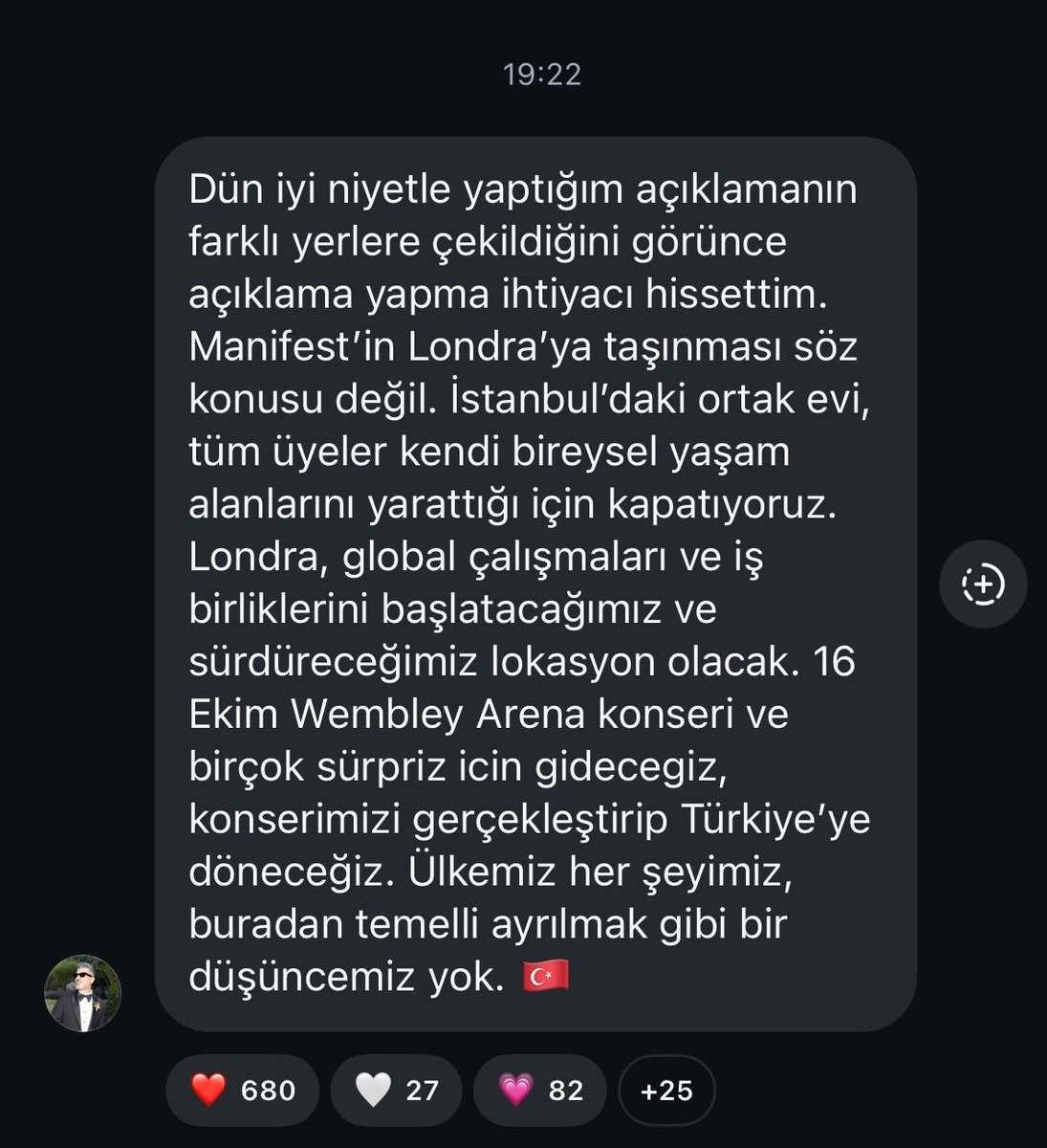 PopFestTR's tweet photo. Tolga Akış, Manifest'in Londra'ya taşınacağı iddialarını yalanladı. https://t.co/WDreTZCNm4