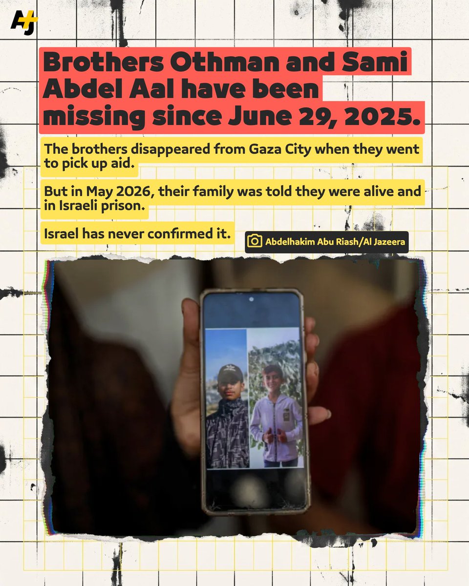 ajplus's tweet photo. These are Gaza’s missing people: The fate of over 11,000 Palestinians – most of them women and children – who may have been killed in Israeli airstrikes, disappeared by Israeli forces, or buried under the rubble, is still unknown. https://t.co/Orlr2wmaNf