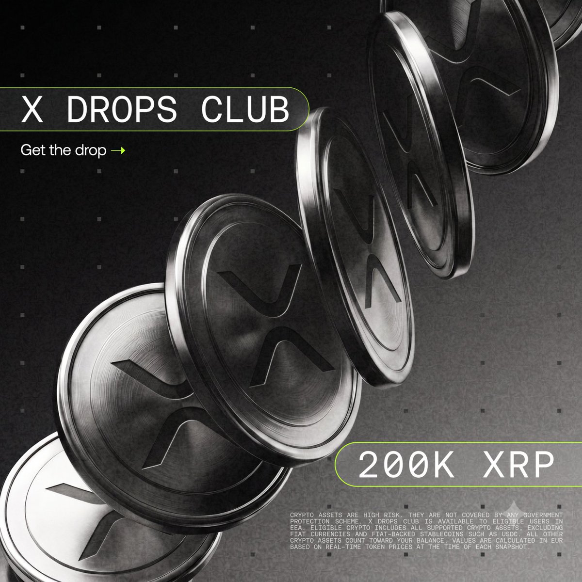 okx's tweet photo. New X Drops just landed in the EEA: @ripple 

→ Hold eligible assets on OKX
→ Opt in and trade
→ Earn rewards in $XRP

Get in on the New Money App. https://t.co/7DgJWA0EVQ