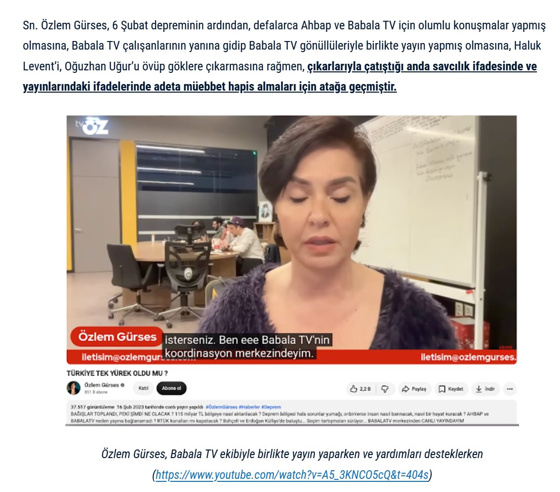 damlanamer's tweet photo. Özlem Gürses @OzlemGurses

AHBAP SORUŞTURMASINDAN KENDİNİ KURTARABİLMEK İÇİN

başkalarına iftira atmayı bırakmalı

https://t.co/o9LkEcMnQh

Sn Adalet Bakanı Akın Gürlek dikkatine
Özge özpirinçci bodo
Derin beşikçioğlu aziz yıldırım
Trabzonspor ismail köybaşı fatih altaylı ali koç https://t.co/Xa9313I35I