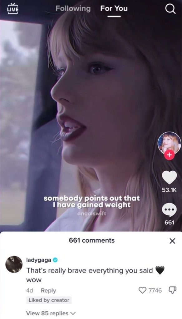 AMENARTPOP's tweet photo. remember when gaga and taylor swift talked about not commenting on women’s bodies 🥹 https://t.co/4GiGY4IHeK
